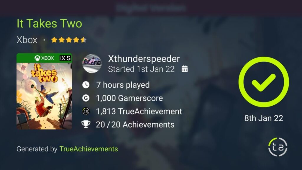 it takes two trueachievement