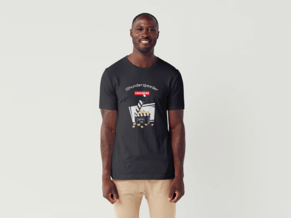 t-shirt black man movie time