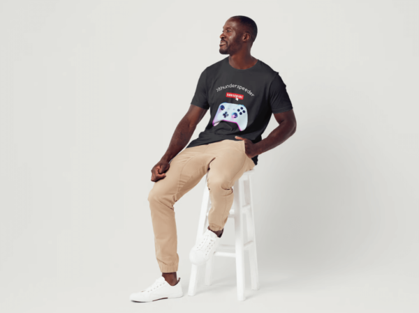 t-shirt black man xthunder3