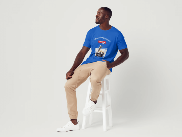 t-shirt blue royale man movie time3