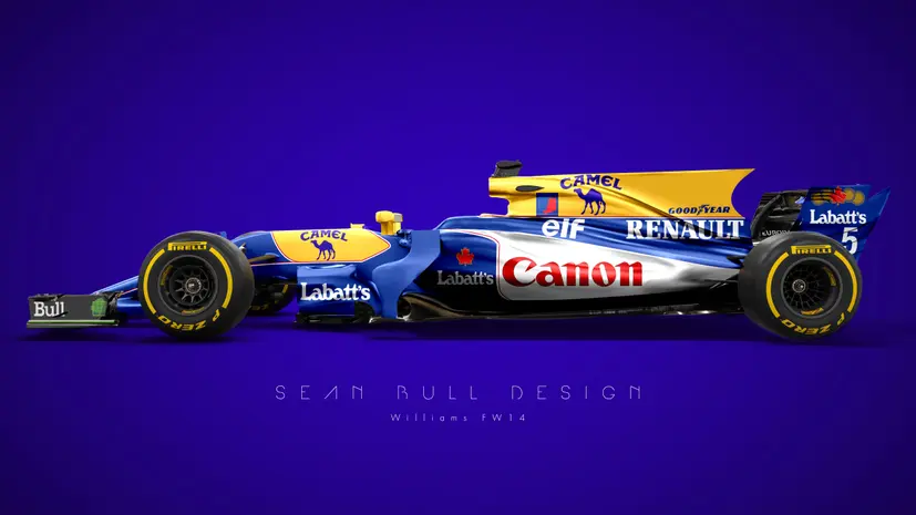 sean bull design Williams FW14