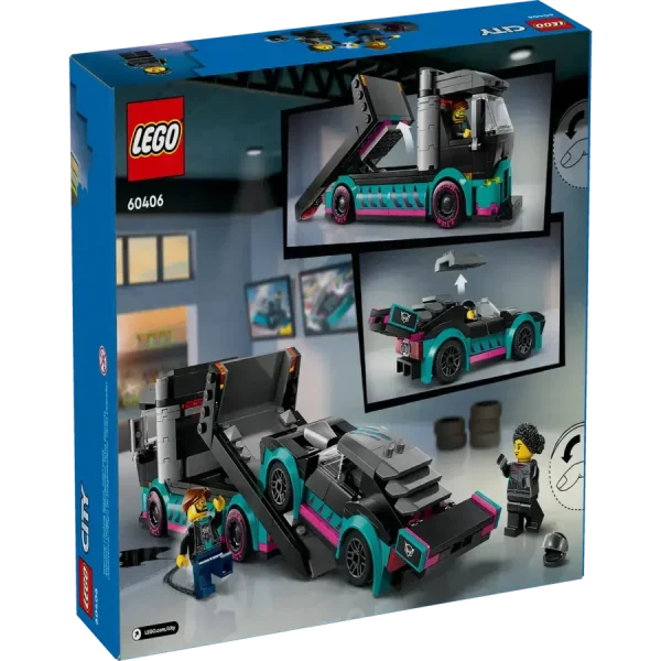 Lego city Race Car and Car Carrier Truck 60406