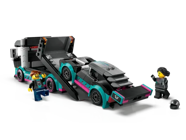 Lego City Race Car and Car Carrier Truck (60406) - Image 3