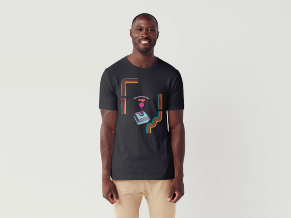T-shirt Retro Gaming Black Xthunderspeeder