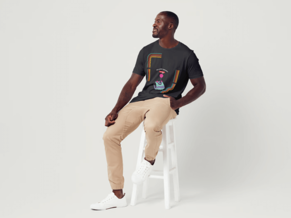 T-shirt Retro Gaming Black Xthunderspeeder