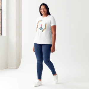 T-shirt Retro Gaming White Xthunderspeeder