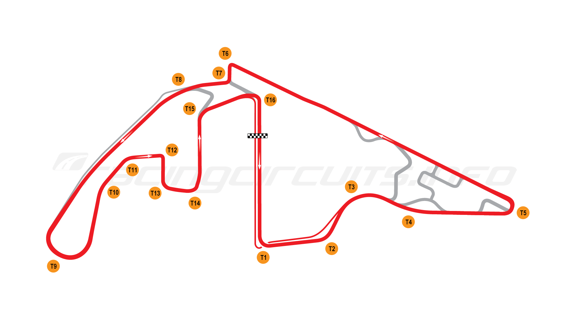 F1 Abu Dhabi circuit map
