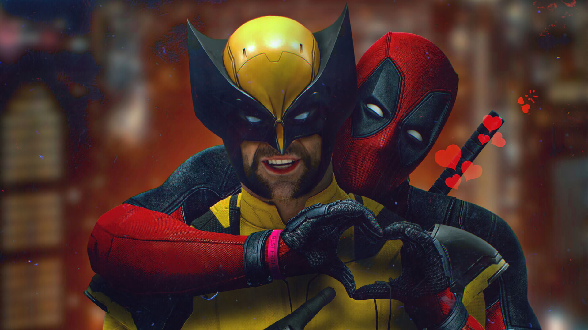 deadpool and wolverine love scene