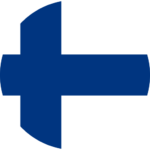Flag of Finland Flat Round