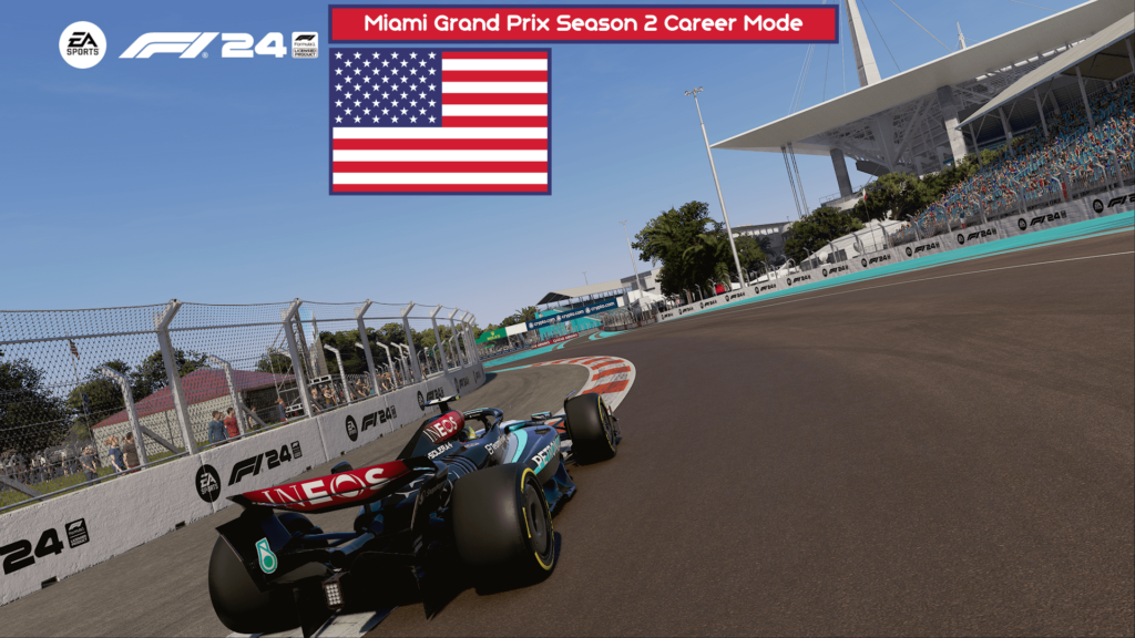 F1 24 Mercedes Miami Career