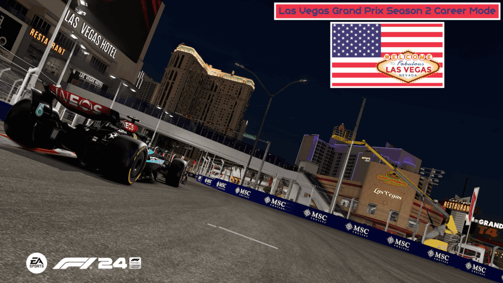 F1 24 Mercedes Las Vegas Career